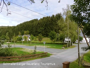 Parkplatz der Rothaar Arena in Schmallenberg Westfeld