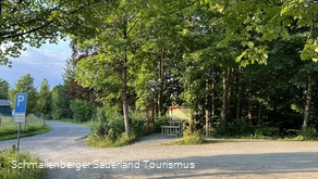 Wanderparkplatz in Schmallenberg-Jagdhaus am Rothaarsteig.