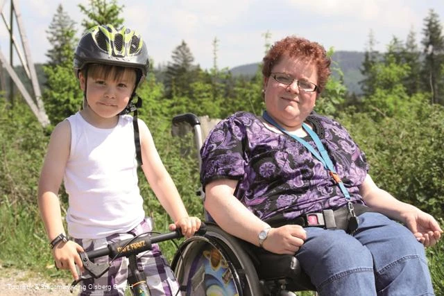 Ob Rolli oder Fahrrad auf dem Langer Berg