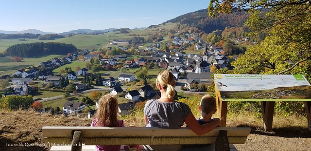 Ausblick vom Kreuzberg in Düdinghauen.