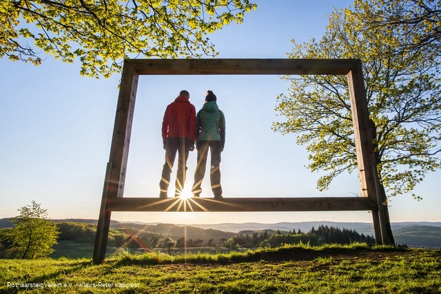 Landschaftsrahmen auf dem Kornberg am Rothaarsteig